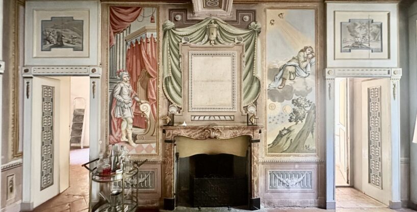 Lake Como Apartment with Terrace Dongo - fireplace