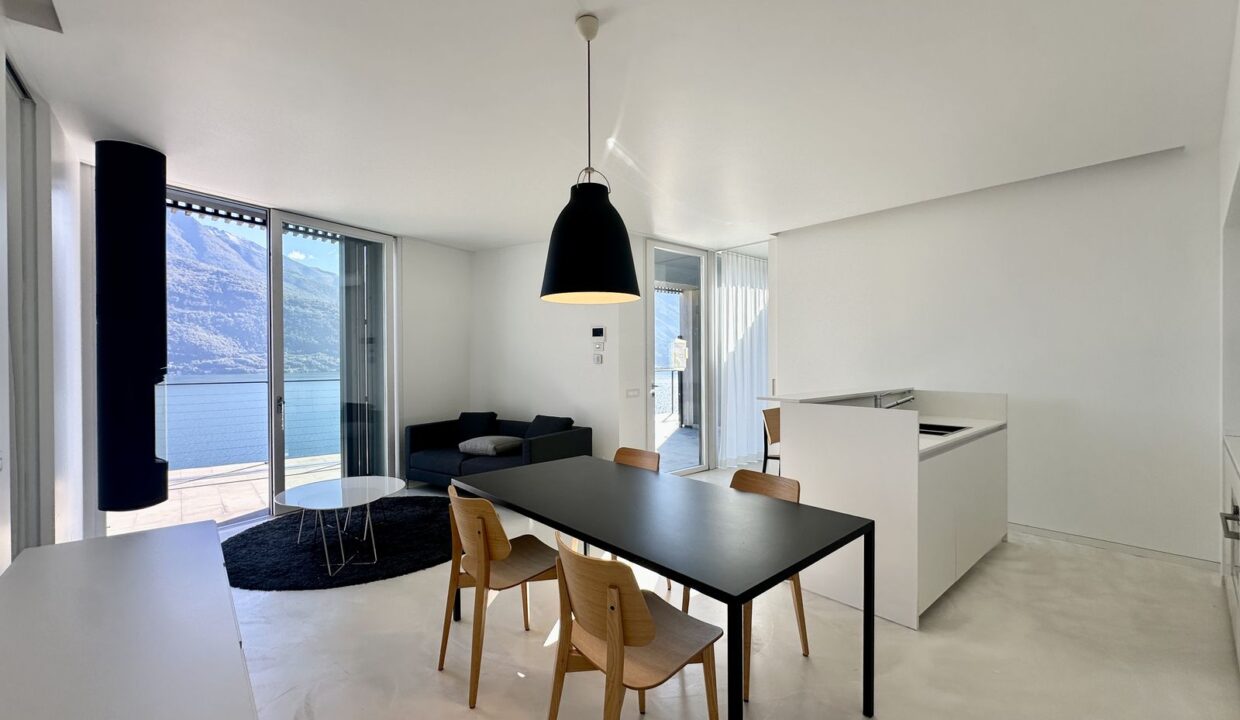 Modern Apartment Cremia with Lake View