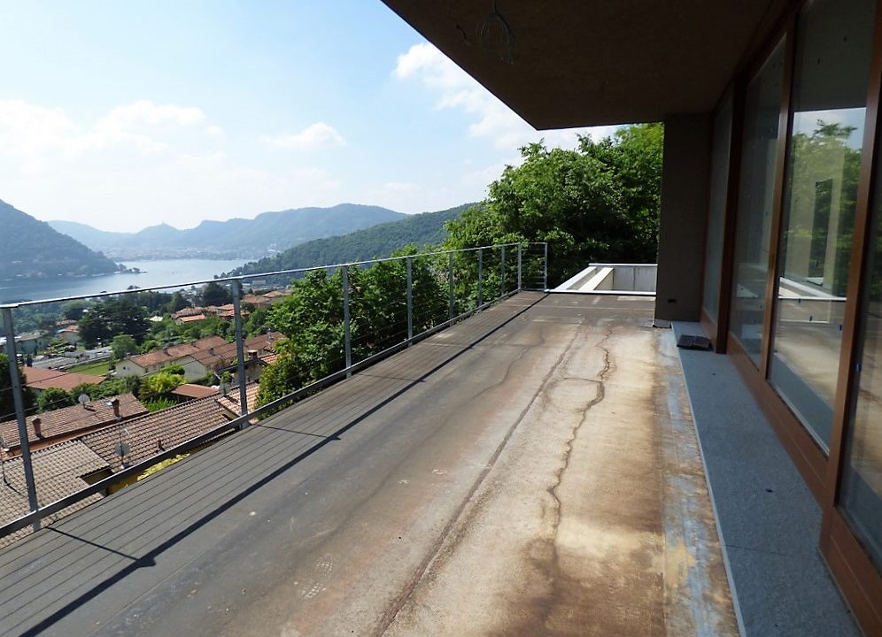 Terrace and lake view