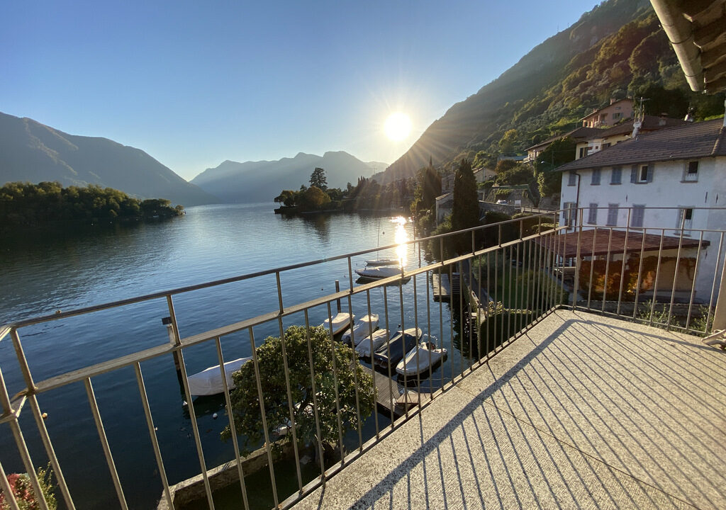 Lake Como Ossuccio Apartment with Garden and Boat Mooring lake view