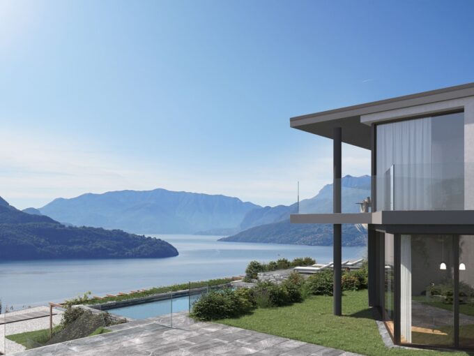 Modern Apartments Vercana with Lake View