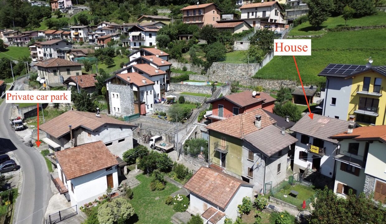Stone House with Lake View in Montemezzo Lake Como