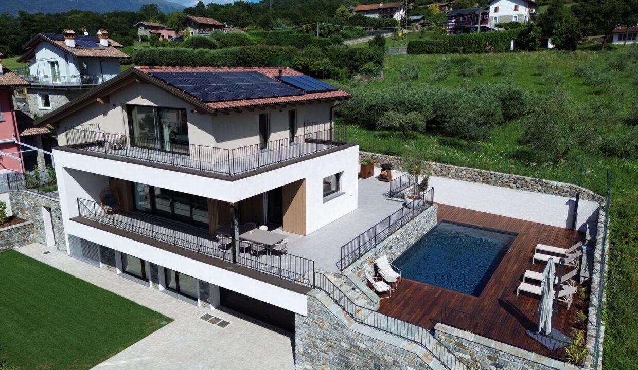 Lake Como Colico Design Villa with Swimming Pool