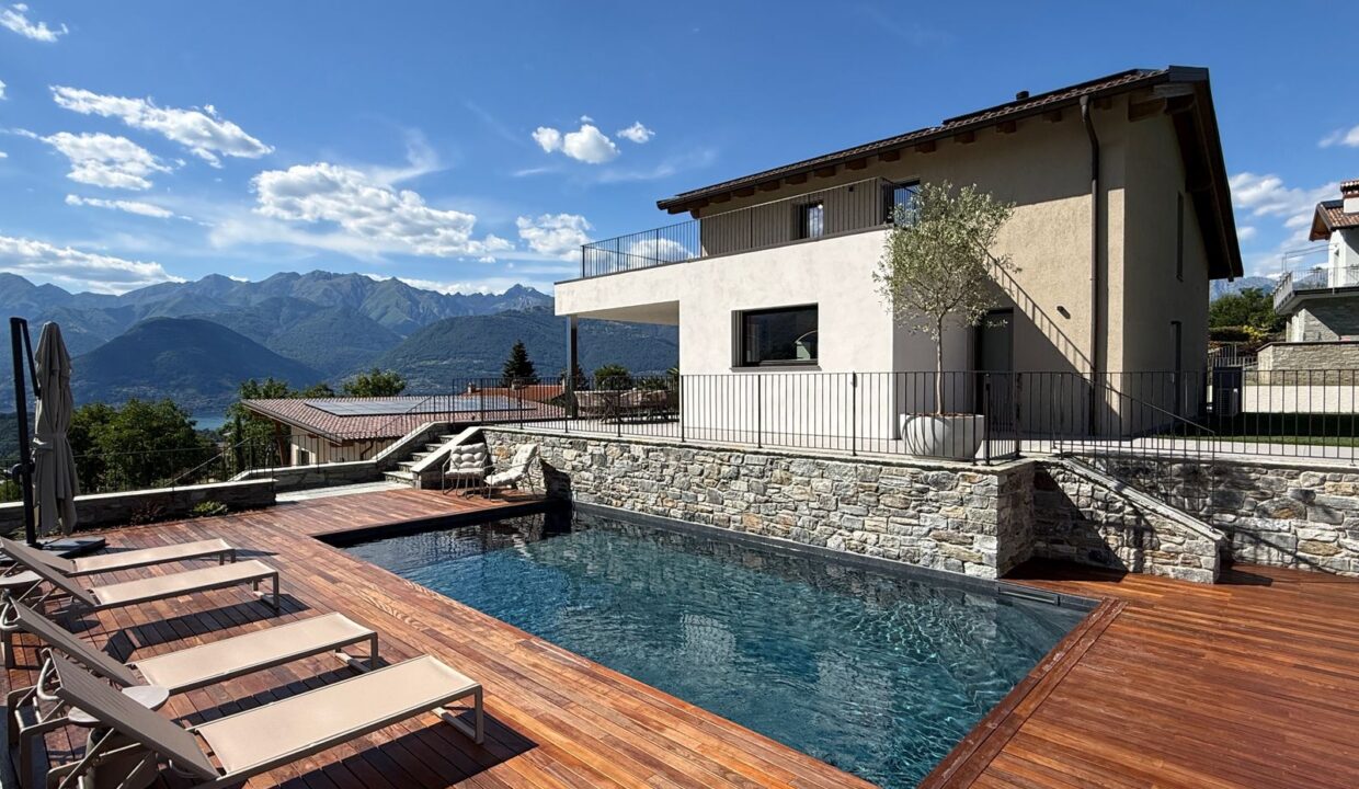 Lake Como Colico Design Villa with Swimming Pool