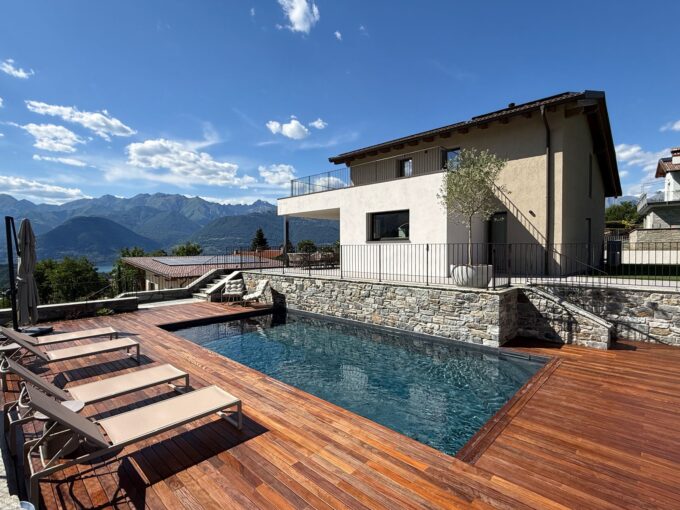 Lake Como Colico Design Villa with Swimming Pool
