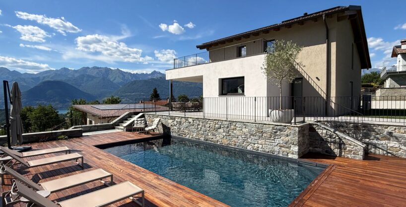 Lake Como Colico Design Villa with Swimming Pool
