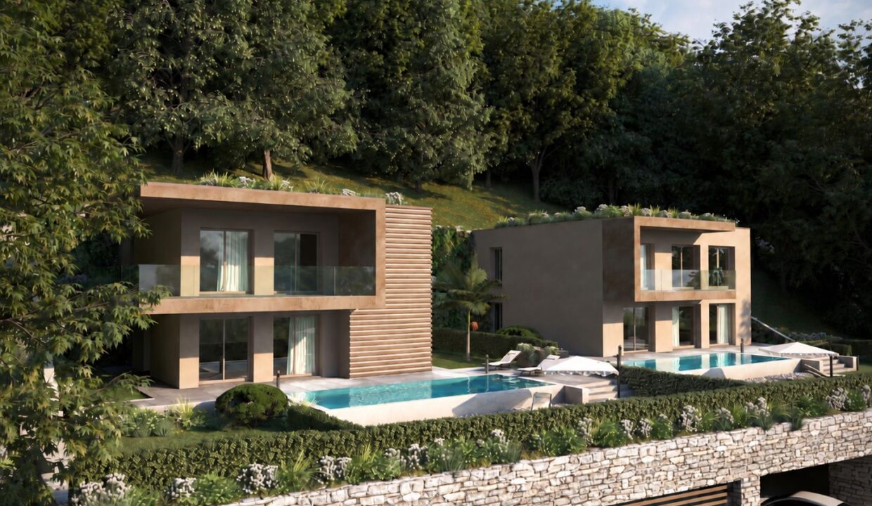Lake Como Gera Lario Modern Villas with Pool 50mt from the Lake