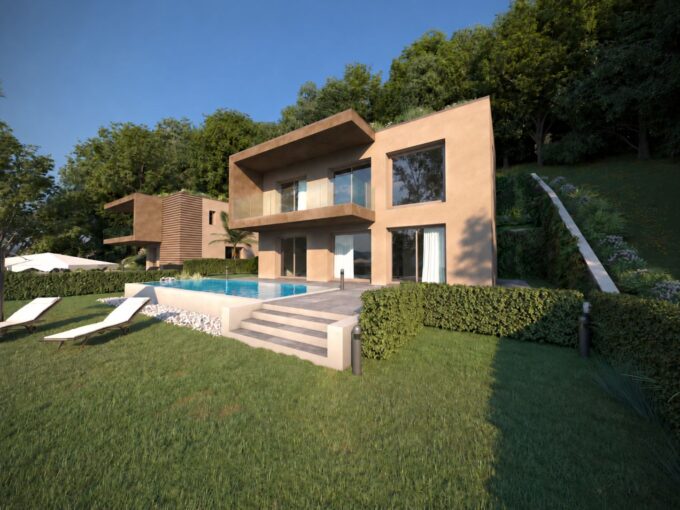 Lake Como Gera Lario Modern Villas with Pool 50mt from the Lake