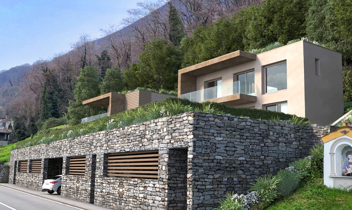Lake Como Gera Lario Modern Villas with Pool 50mt from the Lake