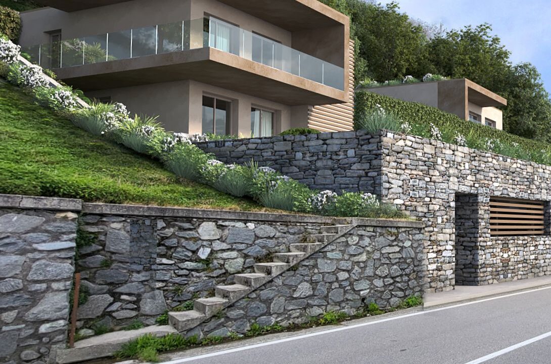 Lake Como Gera Lario Modern Villas with Pool 50mt from the Lake