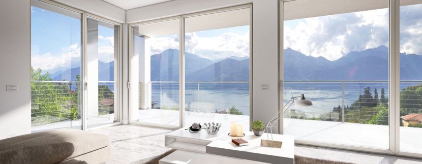 Lake Como Menaggio New Modern Villas - living room