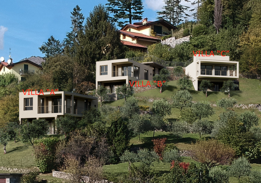 Lake Como Menaggio New Modern Villas - terrace